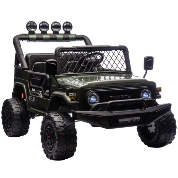 Kinder Elektroauto TOYOTA FJ 24V Elektroauto für Kinder mit Fernbedienung 200W Motor Lithium-Akku 2-Sitzer für 3-8