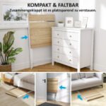 Kompiuterio stalas sulankstomas, 70 cm pločio, su integruotu monitoriaus stovu – Paveikslėlis 4
