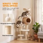 Kačių medis 132 cm aukščio su išskirtiniu pintu nendrių guoliu – Paveikslėlis 6