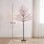 Šviečiantis vyšnių žiedų medis, 150 cm, 20 lanksčių šakų – Paveikslėlis 3