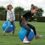 LUDI šokinėjimo kamuolys, mėlynas 45 cm – Paveikslėlis 6