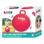 LUDI šokinėjimo kamuolys, raudonas 55 cm – Paveikslėlis 3