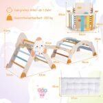 Laipiojimo rinkinys Montessori medinis sulankstomas 8-in-1 vaikams (Daugiaspalvis) – Paveikslėlis 2