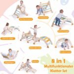Laipiojimo rinkinys Montessori medinis sulankstomas 8-in-1 vaikams (Daugiaspalvis) – Paveikslėlis 3
