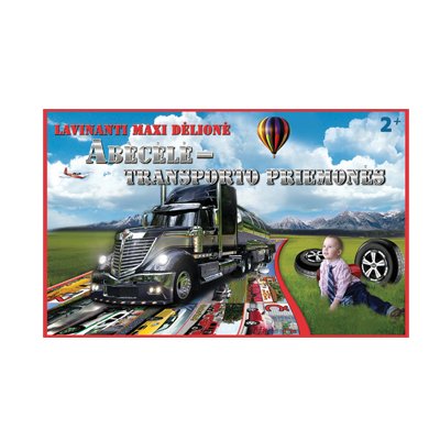 Lavinamoji dėlionė ABĖCĖLĖ – transporto priemonės