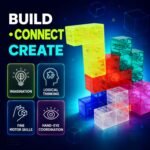 Magnetinės kaladėlės Tetris 3D konstruktorius – Paveikslėlis 4