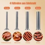 Mechaninis vertikalus dešrų kimštuvas su 5L talpa ir 2 greičiais (Sidabrinė) – Paveikslėlis 5