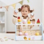 Medinė ledainės parduotuvė su aksesuarais vaidmenų žaidimui – Paveikslėlis 5