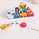 Medinis transporto priemonių vėrimo žaidimas, 13 detalių – Paveikslėlis 3