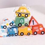 Medinis transporto priemonių vėrimo žaidimas, 13 detalių – Paveikslėlis 6