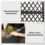 Metalinė aukšta lysvė su deimantinio rašto grotelėmis – Paveikslėlis 6