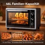 Mini krosnelė 46 l su konvekcija, grilio iešmu ir laikmačiu – Paveikslėlis 5