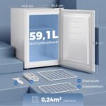 Mini šaldiklis 59 l, reguliuojama temperatūra, keičiama durų kryptis – Paveikslėlis 3