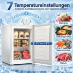 Mini šaldiklis 59 l, reguliuojama temperatūra, keičiama durų kryptis – Paveikslėlis 4