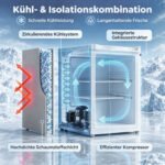 Mini šaldiklis 59 l, reguliuojama temperatūra, keičiama durų kryptis – Paveikslėlis 5