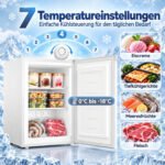 Mini šaldiklis 85 l su reguliuojama temperatūra ir keičiama durų kryptimi – Paveikslėlis 4