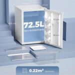 Mini šaldytuvas 72,5 l su šaldymo kamera ir reguliuojamu termostatu – Paveikslėlis 3