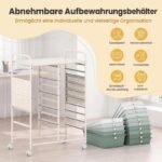 Mobilus organizatorius su 15 stalčių (Žalia) – Paveikslėlis 4