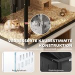 Narvelis žiurkėnams 105x51x53 cm su akrilo sienelėmis ir atidaromu tinkleliu – Paveikslėlis 6