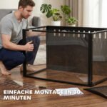 Narvelis žiurkėnams 105x51x53 cm su akrilo sienelėmis ir atidaromu tinkleliu – Paveikslėlis 9