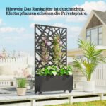 Pakelta augalų dėžė su groteline atrama ir ratukais – Paveikslėlis 8