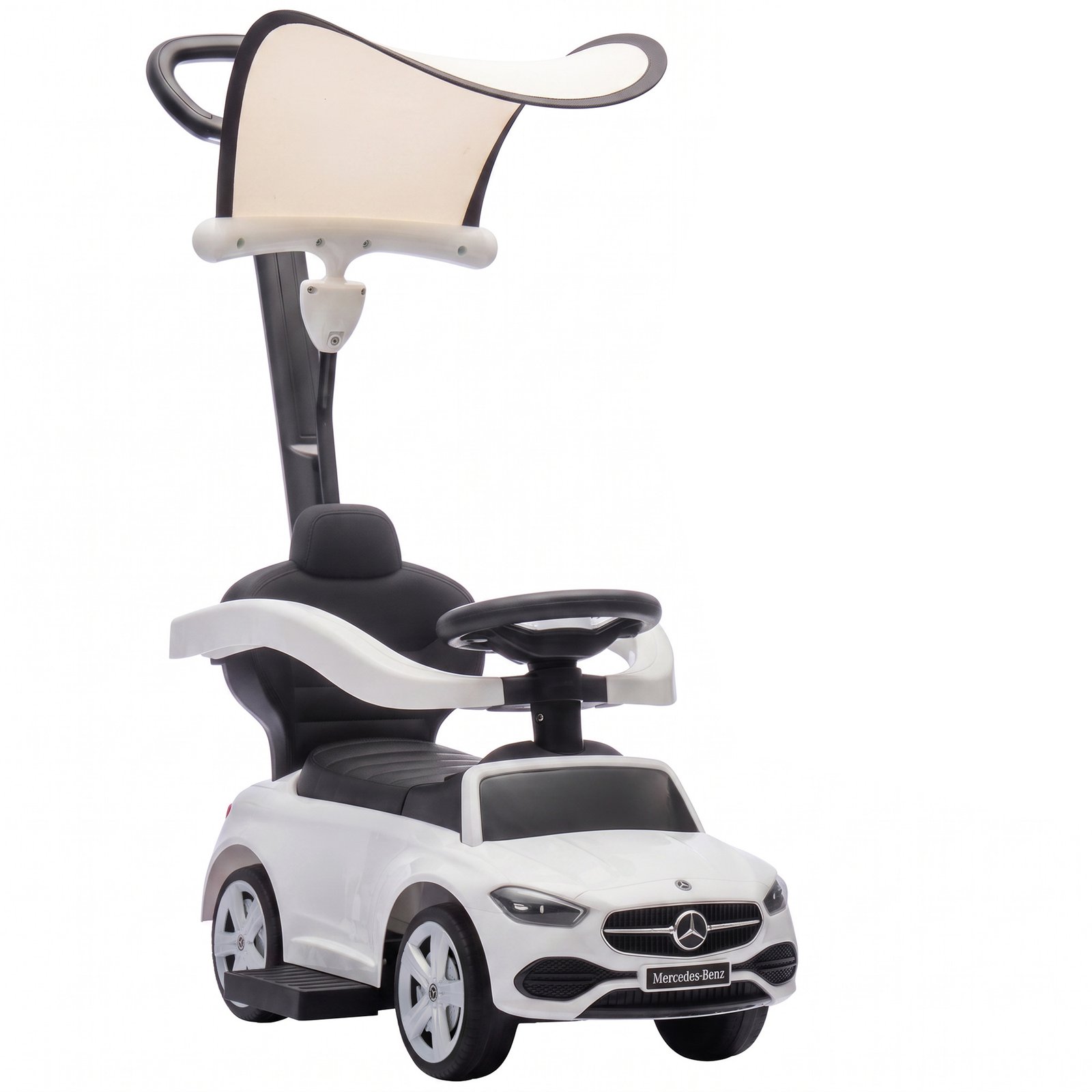 Paspiriama mašinėlė 3-in-1 Mercedes-Benz su stūmimo rankena