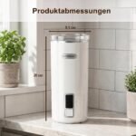 Pieno putų plakiklis elektrinis daugiafunkcis su 6 režimais (Balta) – Paveikslėlis 2