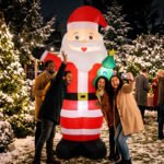 Pripučiamas Kalėdų Senelis su eglute, 243 cm, su LED apšvietimu, laukui ir vidui – Paveikslėlis 8