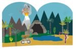 Rinkinys su daugkartiniais lipdukais, Dinozaurai – Paveikslėlis 4
