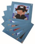 SEPP magnetinių mozaikų rinkinys Piratai, 6 vaikams – Paveikslėlis 6