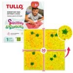 Sensorinis panelis su judančiu geltonu skysčiu 30x30 cm