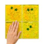 Sensorinis panelis su judančiu geltonu skysčiu 30x30 cm – Paveikslėlis 3