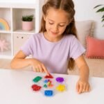 Sensorinis žaislas minkštas formų rūšiavimui – Paveikslėlis 3