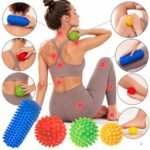 Sensorinių kamuoliukų rinkinys lavinamasis su dygliukais 4 dalių – Paveikslėlis 3