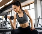 Šešiakampiai hanteliai treniruotėms 2x5 kg juodi – Paveikslėlis 2