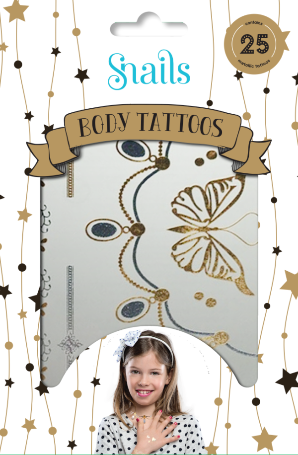 Snails Kūno Tatuiruotė Metalika