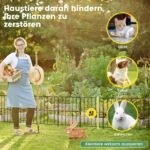 Sodo tvora gėlynams dekoratyvinė metalinė (Juoda) – Paveikslėlis 4