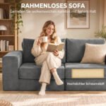 Sofa-lova 4-in-1 su porankiais ir 154 cm pločio miegamąja dalimi – Paveikslėlis 6