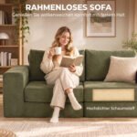 Sofa-lova išskleidžiama 4-in-1 su 154 cm miegamąja vieta ir pagalvėmis – Paveikslėlis 6