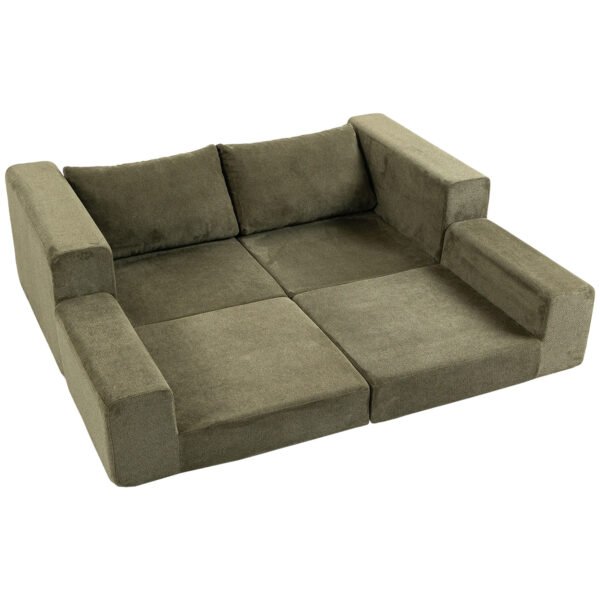 Sofa-lova išskleidžiama 4-in-1 su 154 cm miegamąja vieta ir pagalvėmis