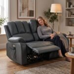 Sofa-reglaineris dvivietis, elektrinis, su masažo, šildymo funkcijomis ir USB – Paveikslėlis 8