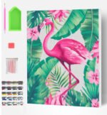 Splat Planet deimantinė dėlionė FLAMINGAS 30x40 cm – Paveikslėlis 4