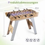 Stalo futbolas su nuimamomis kojomis kompaktiškas (Natūrali) – Paveikslėlis 2