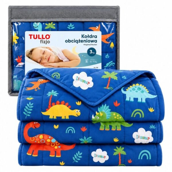 Sunkioji antklodė 3 kg mėlyna