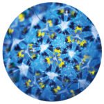 Svoora kaleidoskopas su tūbele, Mėlyni raštai, 10 cm – Paveikslėlis 5
