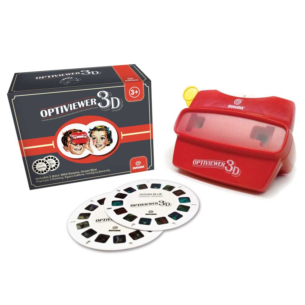 Svoora retro 3D akiniai Optiviewer su 2 diskais Svoora retro 3D akiniai Optiviewer su 2 diskais