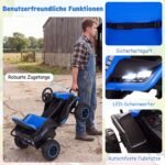 Traktorius elektrinis 24V su nuotoliniu valdymu vaikams (Mėlyna) – Paveikslėlis 4