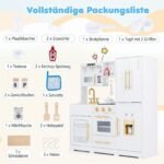 Vaikiška medinė virtuvėlė su šviesos ir garso efektais (Balta) – Paveikslėlis 5