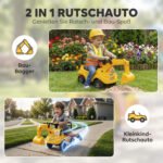 Vaikiškas ekskavatorius su kaušu ir daiktadėže 1–3 metų vaikams – Paveikslėlis 4