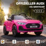 Vaikiškas elektromobilis Audi A5L su nuotolinio valdymo pultu ir amortizacija – Paveikslėlis 4